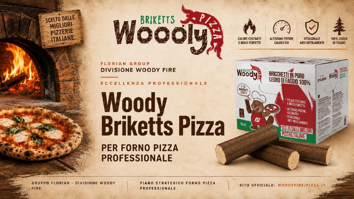 Presentazione WD Briquette Pizza per forno professionale